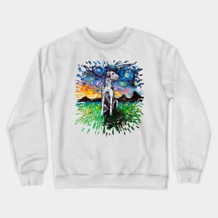 Merle Great Dane Night (splash version) Crewneck Sweatshirt